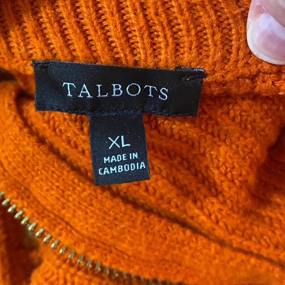 Talbots Half Zip Pullover Sweater, size XL - Picture 3 of 7